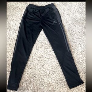 Black and gray youth adidas pants